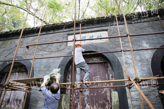 竹林寺开始维修_频道-镇江