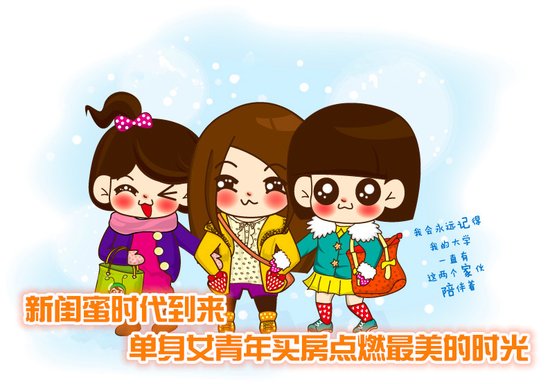 新闺蜜时代到来 <em>单身女</em>青年<em>买房</em>点燃最美的时