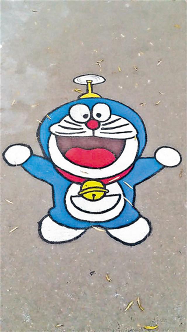 别出心裁 湖州安吉小学生绘3D画扮靓校园