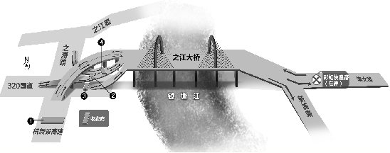 钱江大桥月底开通 过桥要收费小车或10元/次