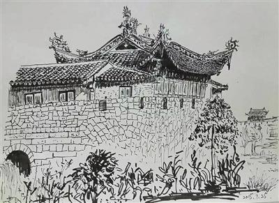 廊桥,碗窑 温州旅游体验师用钢笔记录下温州风貌