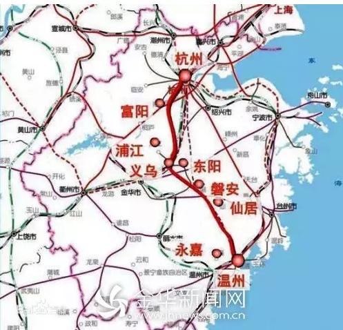 东阳浦江磐安将通高铁 杭温高铁计划2022年通车