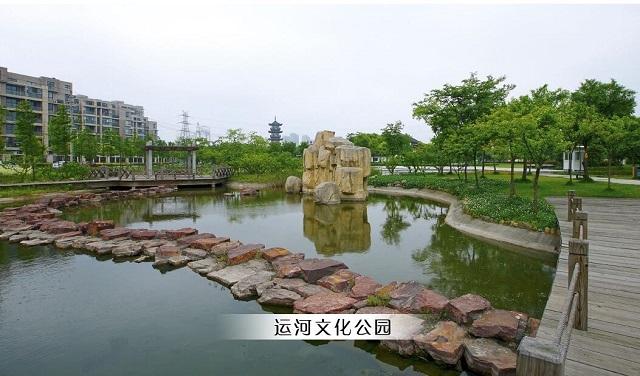 "近日,嘉兴秀洲运河文化公园西延二期工程完工,这几日,每当夜幕降临