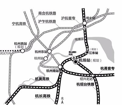 城西的居民也不用急.根据规划,杭州市还将建设沪乍杭铁路.图片