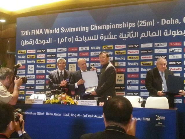 杭州将承办世界短池游泳锦标赛和世界游泳大会