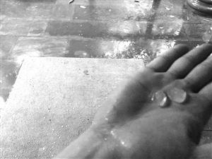 宁波昨首发冰雹橙色预警 冰雹砸得行人抱头躲