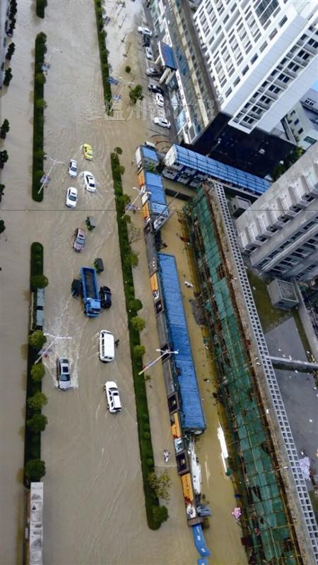 温州遭受大暴雨 鳌江部分学校停课企业受损严