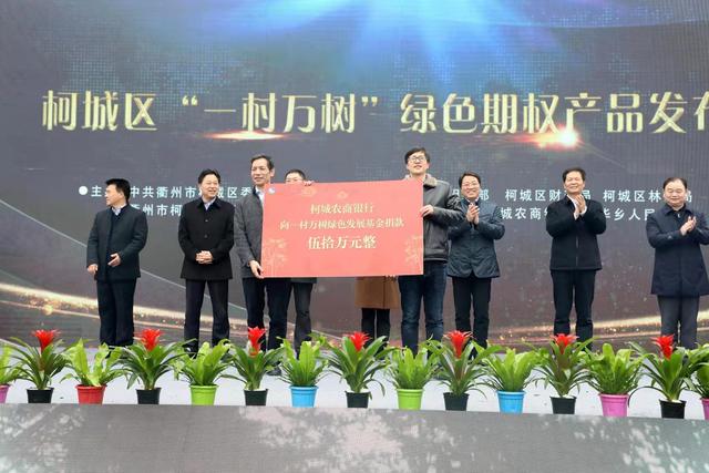衢州市柯城全力打造的“一村万树”植树计划