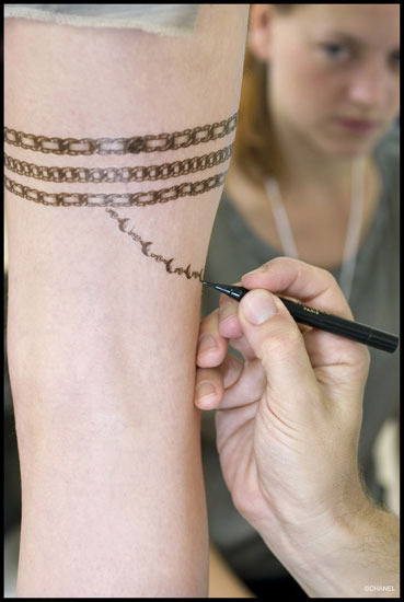 时尚发布〗chanel唯美纹身贴纸新上市