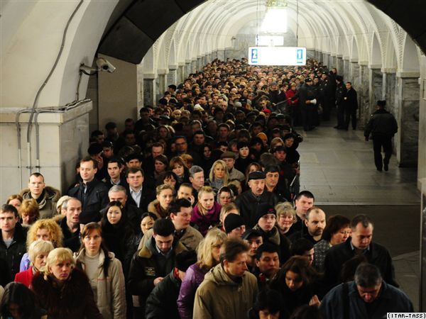 莫斯科地铁遭恐怖袭击站台
