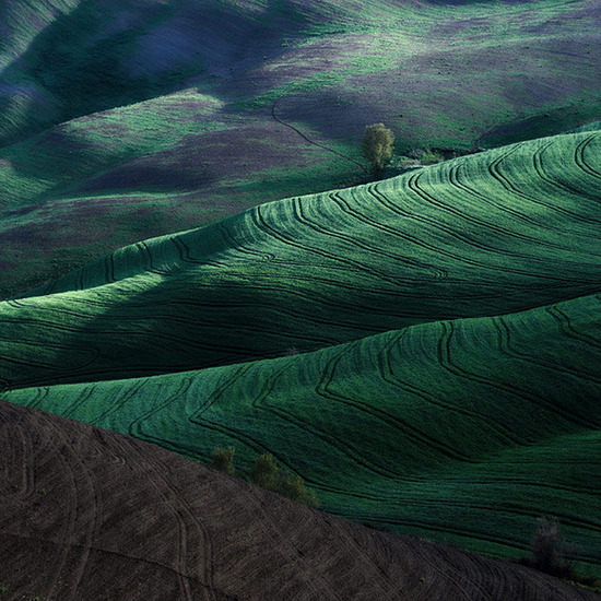 更是一印象派绘画主义摄影师,下面这组作品被人誉为"地球的肌肤"