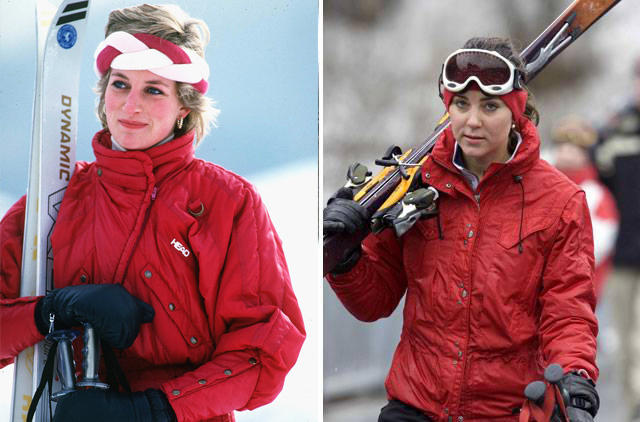 英国王室爱滑雪:凯特难超戴安娜永恒经典