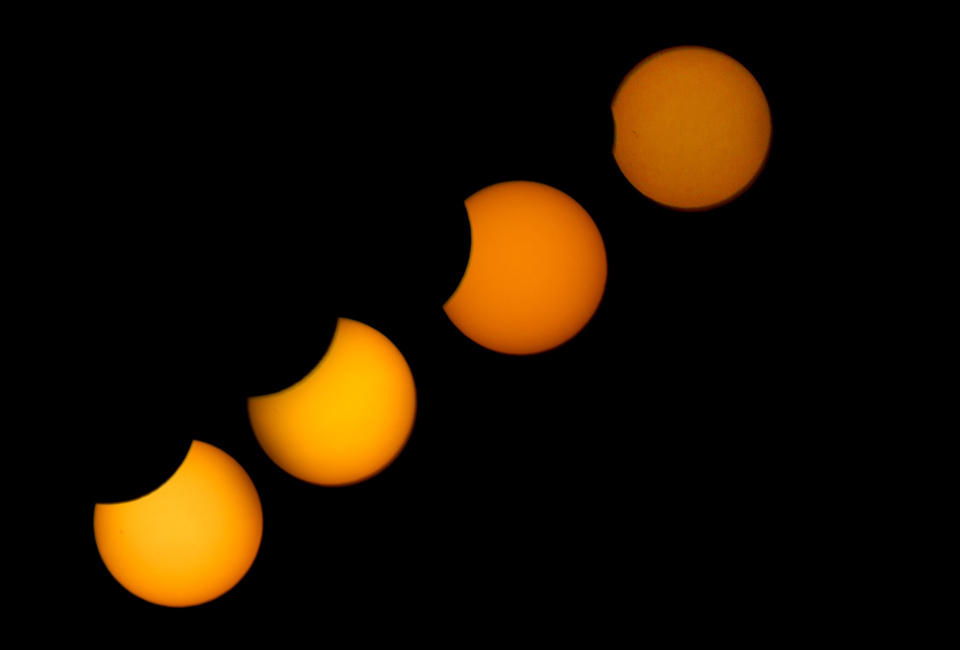 欧洲各国迎来日食奇观