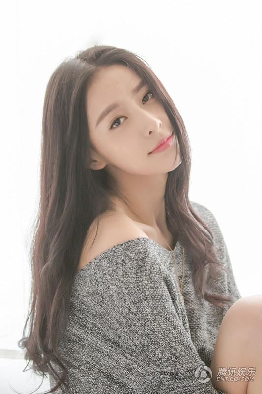 贾青森女气质写真大片小露香肩性感撩人 娱乐 腾讯网