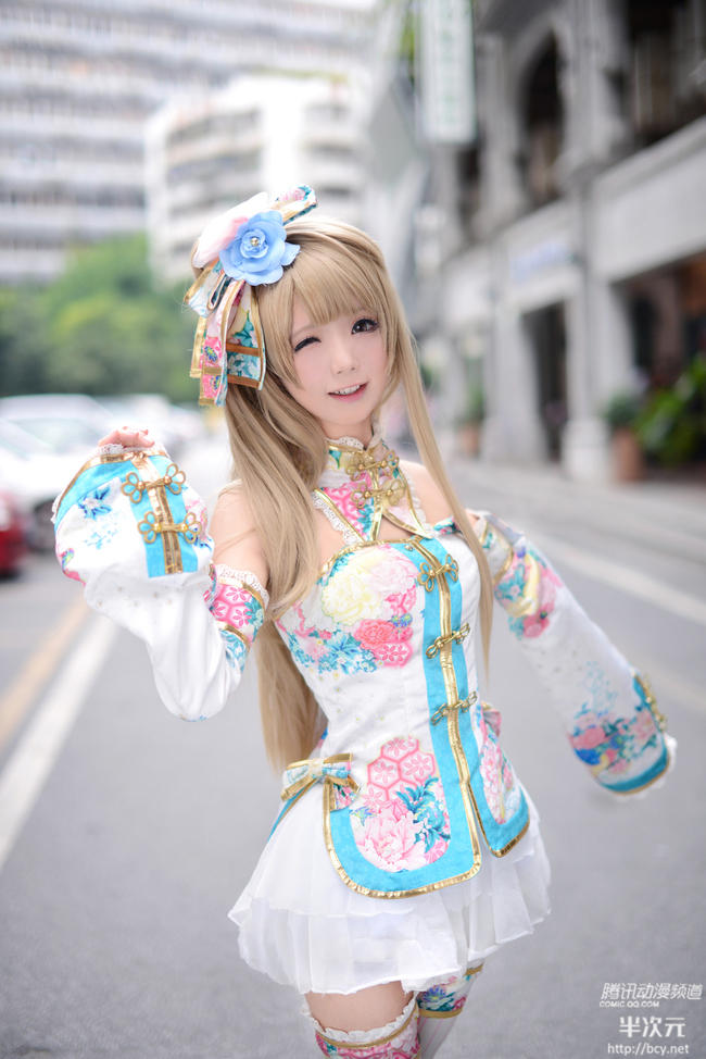 缤纷图库lovelive南小鸟旗袍服ur卡cos