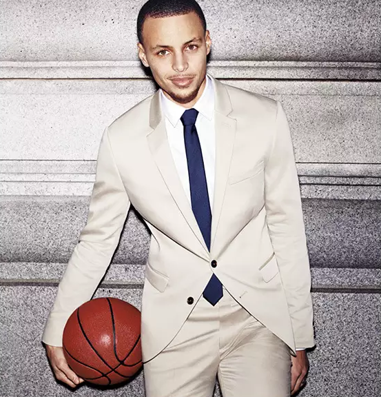 当萌神来袭!脱下球衣的库里竟是精致雅痞mvp