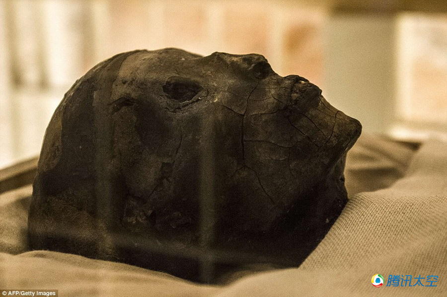 虽然图坦卡蒙法老的尸体已保存了3000多年,但是他的头骨保存状况仍