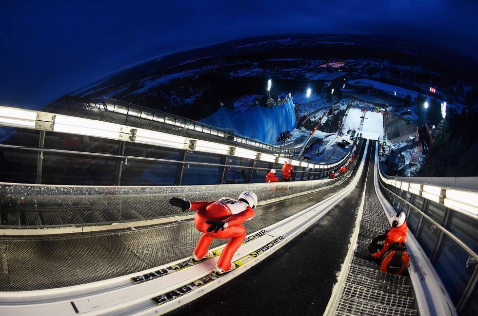 8/12 2015年2月24日,瑞典,北歐滑雪世錦賽選手備戰.