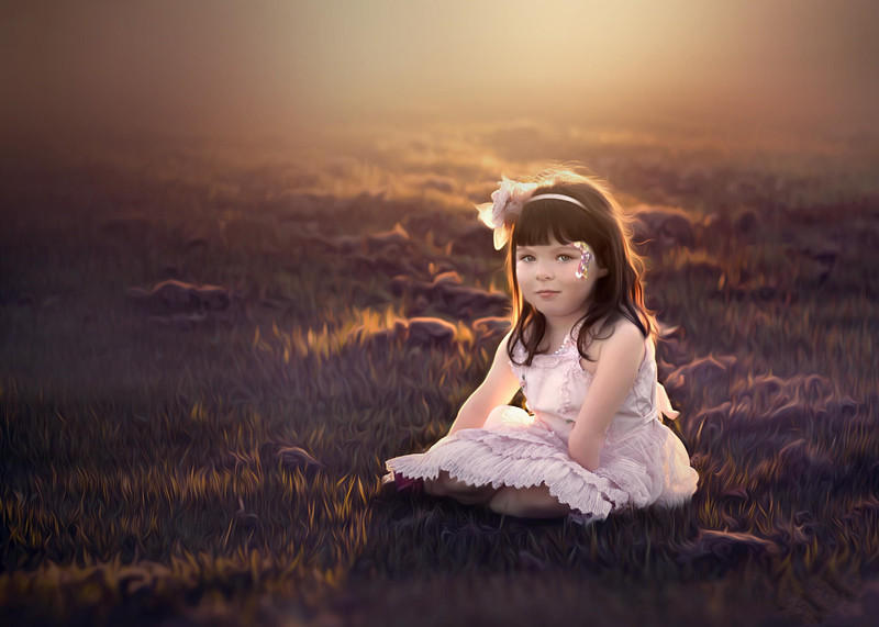 独臂女孩儿的梦幻肖像