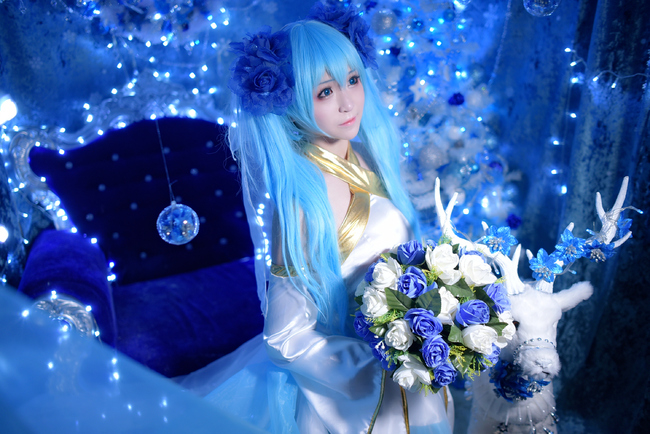 vocaloid初音未来花嫁版cos