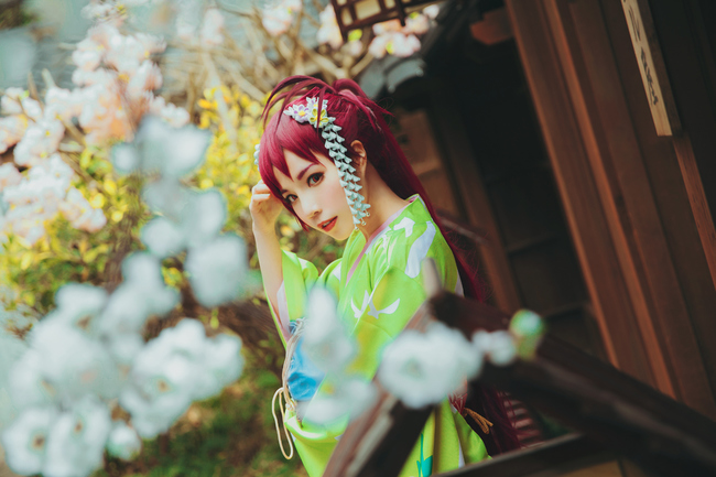 魔法少女小圆佐仓杏子和风cos