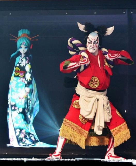 和中村狮童演舞台剧《今昔飨宴千本樱》