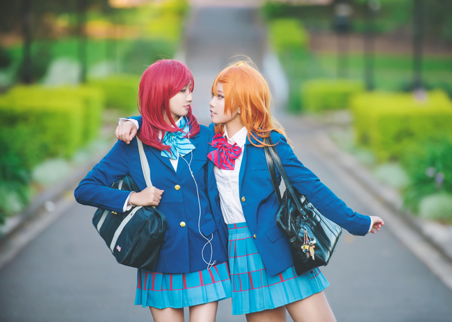 放学后的歌姬 《love live!》双人萌妹清新登场