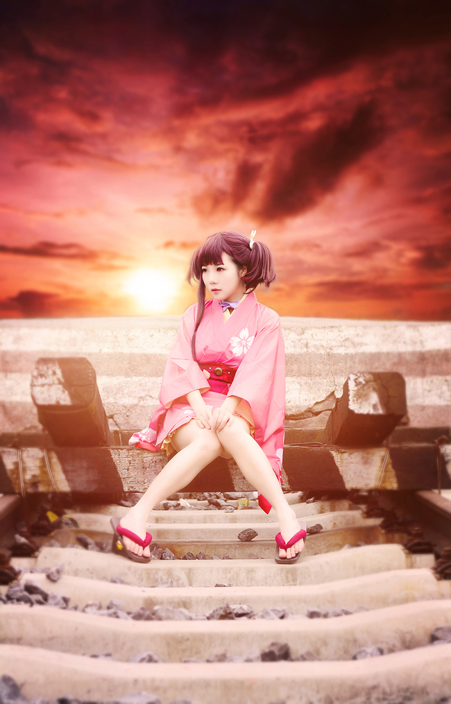 行走铁路上 《甲铁城的卡巴内利》无名_cosplay_图库_翼风网