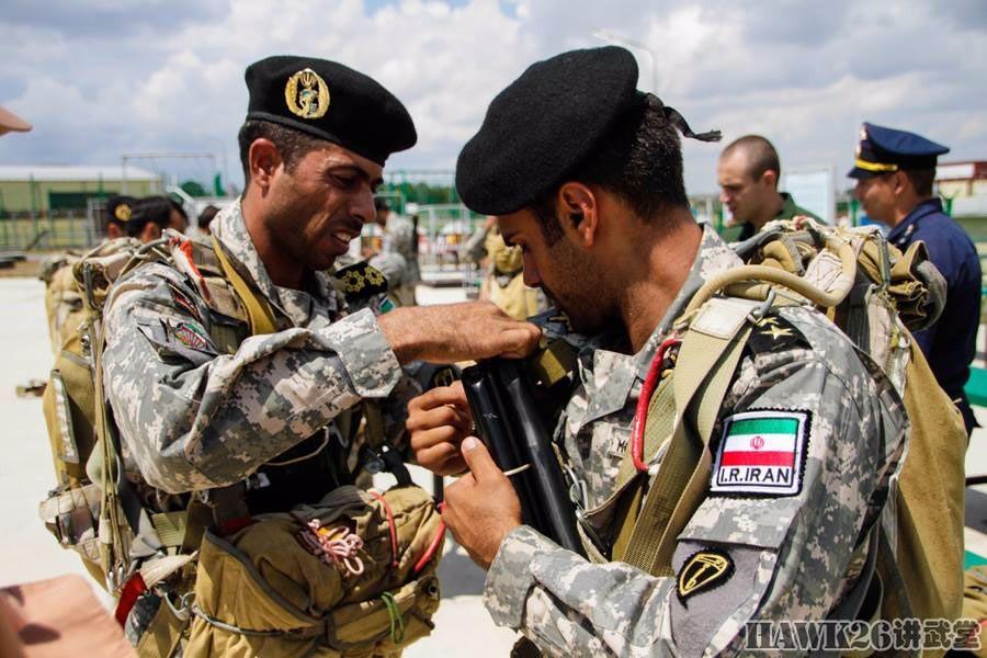 组图伊朗首次派队参加空降排国际军事比赛