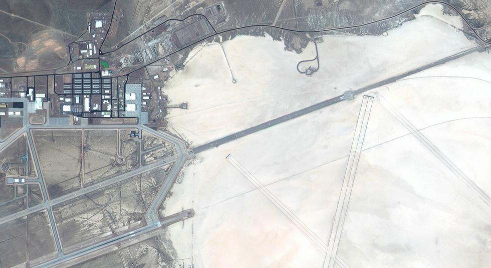 组图中国卫星拍到美国神秘的51区基地