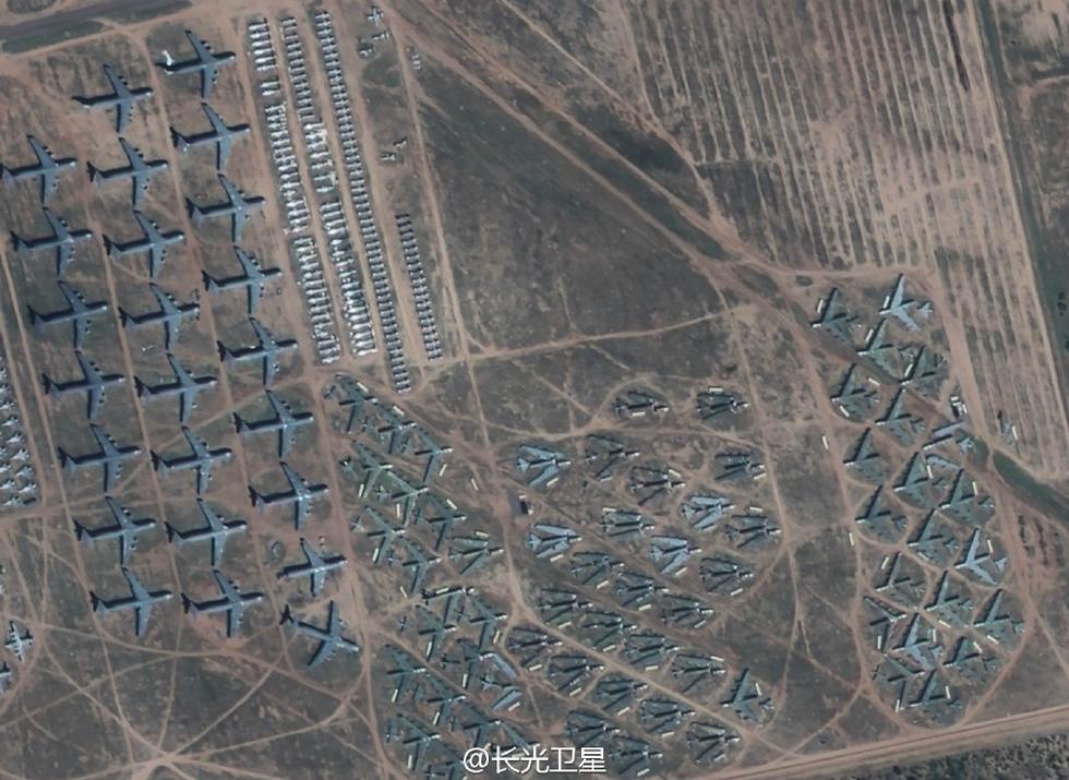 组图:吉林一号遥感卫星带来美国飞机墓地最新影像