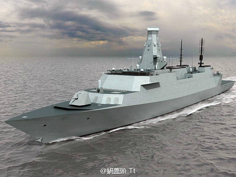 组图:英国下一代隐形护卫舰这个样?