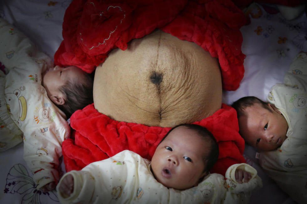 39岁最牛妈妈两胎生五子