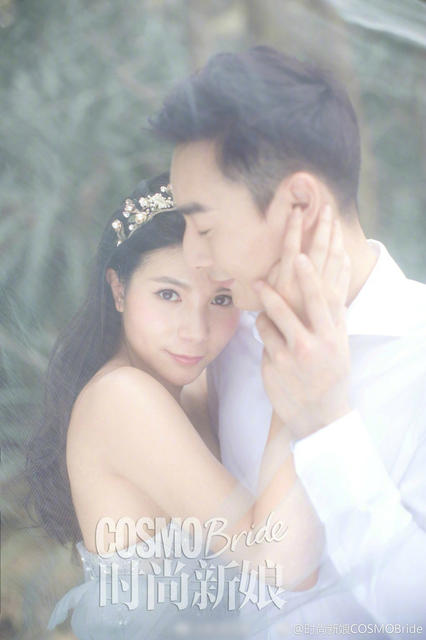何姿秦凯婚纱照曝光 两人眼中尽是柔情