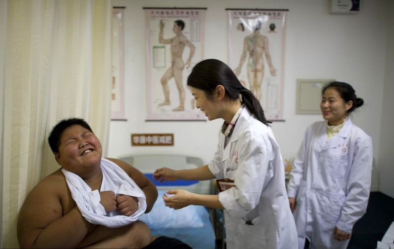 "京城第一胖童"入院减肥