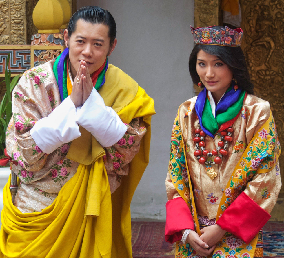 zt:不丹国王大婚 备受爱戴被誉全球最帅国王(图)