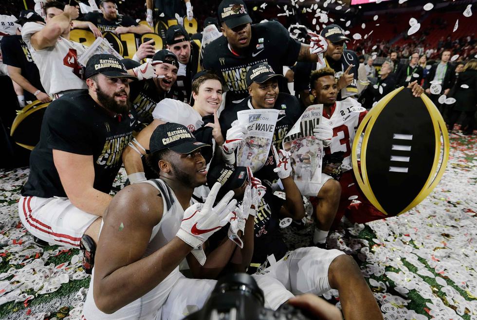 美国大学橄榄球总冠军赛 阿拉巴马9年5冠