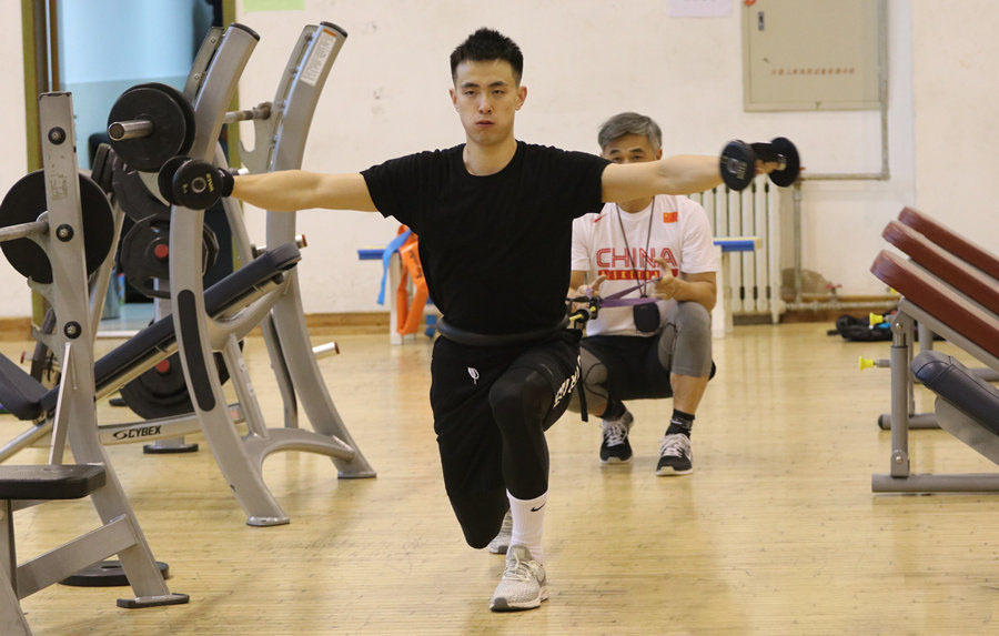 图为赵继伟训练.2018年12月18日18:11腾讯体育