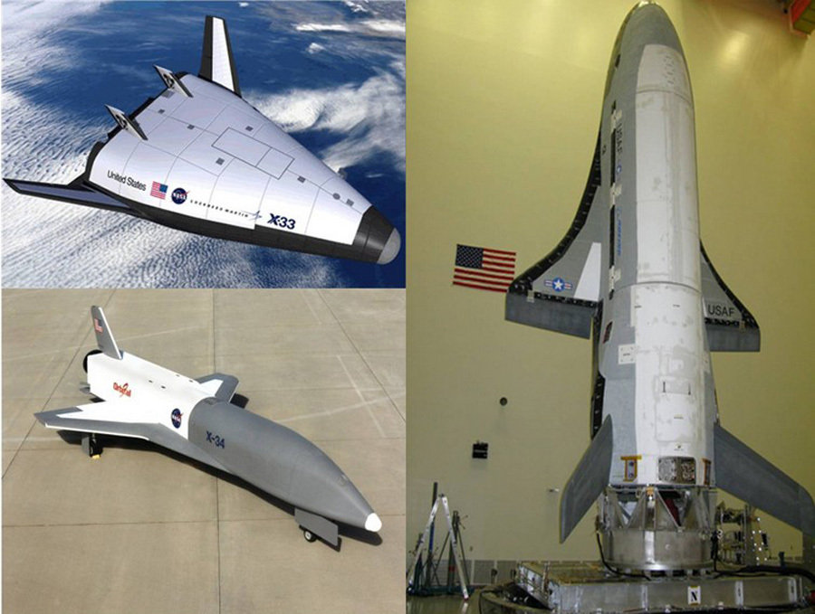 x-33,x-34以及x-37b