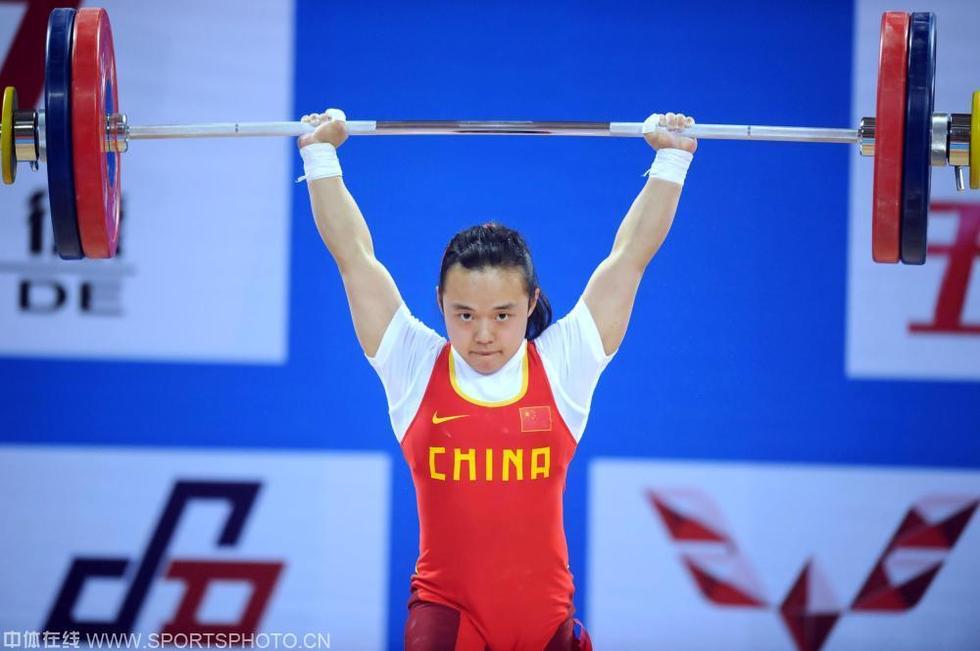 高清全国女子举重锦标赛48公斤级田源夺冠