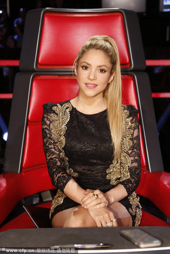 夏奇拉坐镇"好声音" 巨星气质奔放献唱(图)