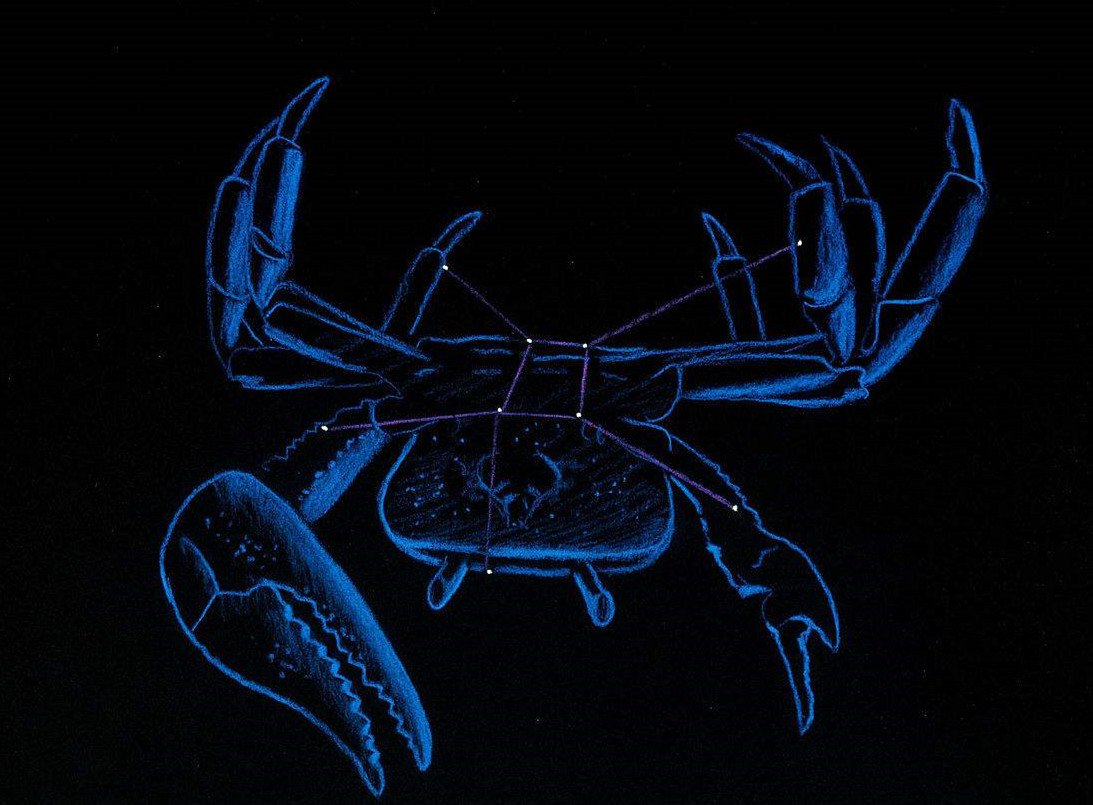 巨蟹座蓝色螃蟹免抠png透明图层素材图片-图行天下素材网