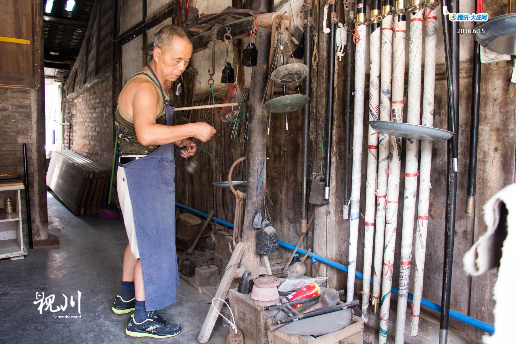 视川260期 靠"公平"吃饭的人——民间手工制秤人余世学_大成网_腾讯网