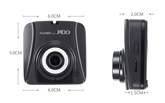 jado捷渡 d720s 迷你行车记录仪 1080p全高清