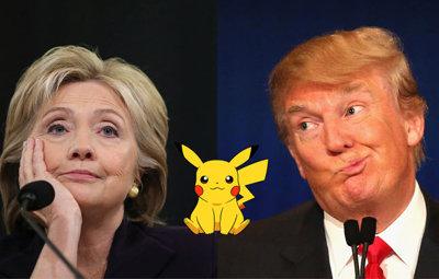 会玩！美国总统大选也玩《精灵宝可梦GO》