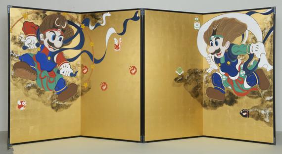 马里奥兄弟化身雷神风神纪念诞生30周年 青空动漫