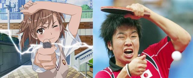 脑洞太大！日本乒乓球名将水谷隼竟和动漫角色神同步