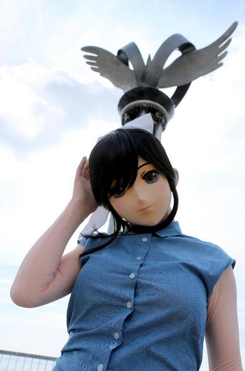 岛国人真会玩穿着爱花人偶装热海旅游 青空动漫