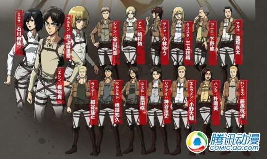 进击的巨人 角色投票利威尔制霸风之动漫