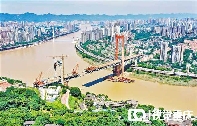 红岩村嘉陵江大桥完成工程量超七成 